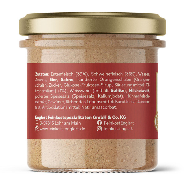 Preview: Entenpastete à l'orange, 150 g. / Glas